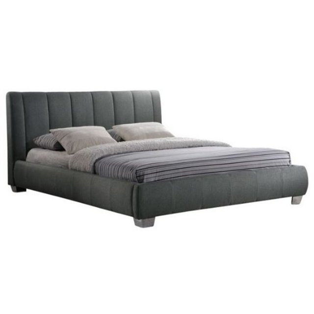Baxton Studio Marzenia Lit Bas Profil Grand Rembourré en Gris