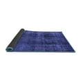 thumbnail image 2 of Ahgly Company Indoor Square Oriental Blue Industrial Area Rugs, 4' Square, 2 of 4