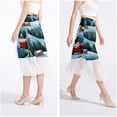 thumbnail image 4 of Christmas Sleigh Stylish Chiffon Beach Skirt for Women - for a Day at the Beach, 4 of 6