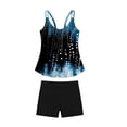 thumbnail image 3 of Jsaierl Two Piece Tankini Swimsuits Women High Waisted Summer Boho Print Push Up Swimwear Conservative Tankini Tops with Boyshorts Tankini Bathing Suits S-2XL, 3 of 8