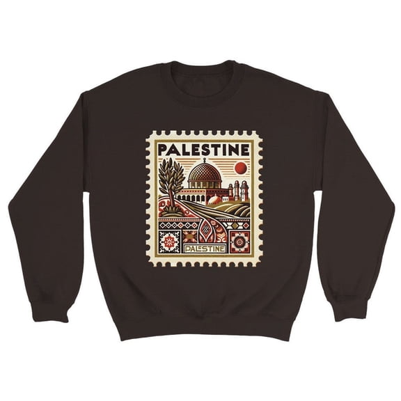 Vintage Palestine Stamp Sweatshirt - Unisex Cultural Heritage Wear