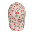 thumbnail image 4 of Naloa Original Classic Low Profile Hat Men Women Baseball Cap Dad Hat Adjustable Unconstructed Strawberry And Flowers Print Cap, 4 of 9