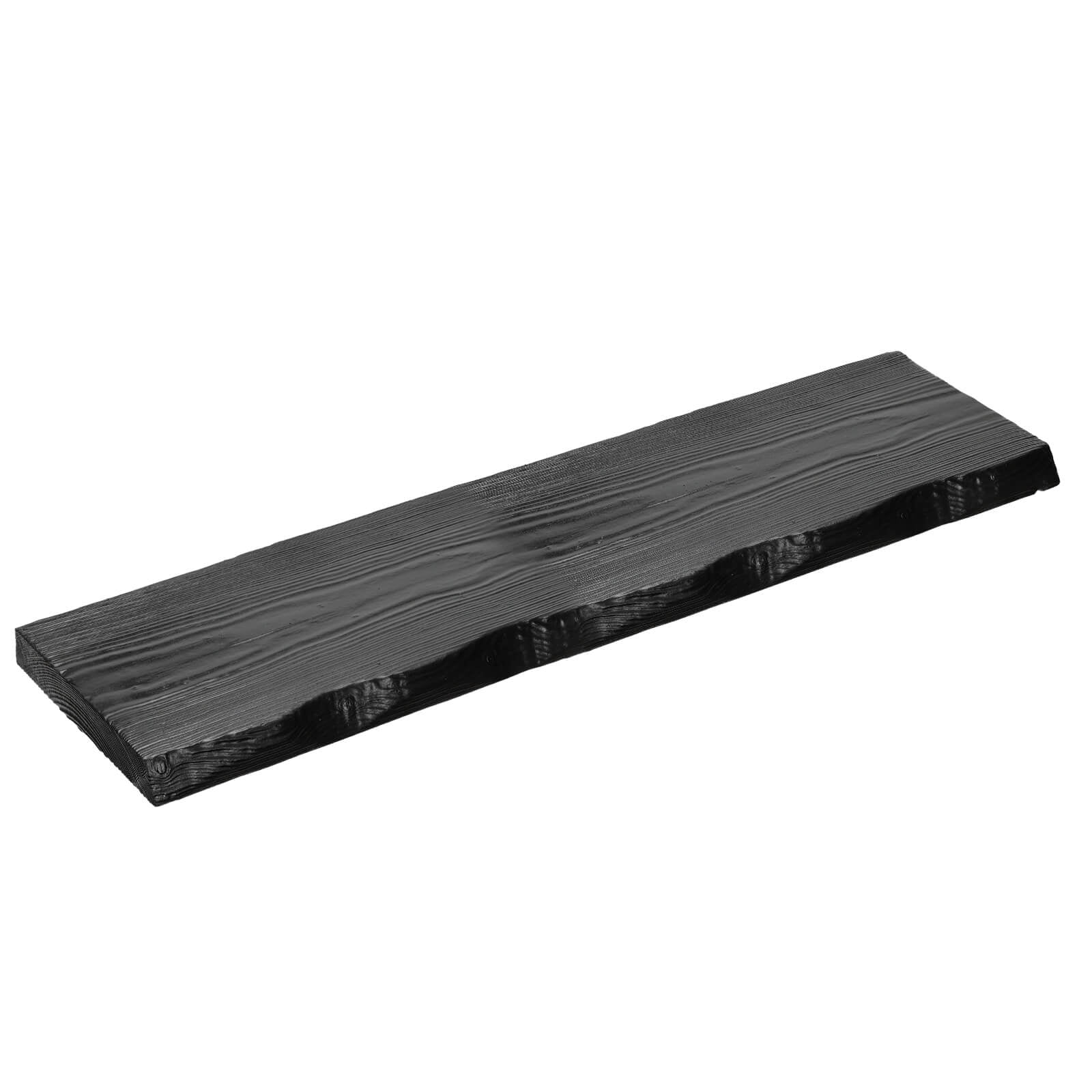 72 Inch Solid Wood Floating Shelf, Live Edge Rustic Wall Shelf with Hidden Brackets, 8” Deep Long Wooden Shelf for Living Room, Bathroom, Bedroom, Kitchen Storage & Display (Black)