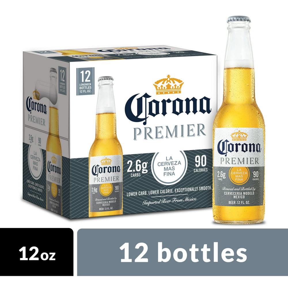 Corona Premier Mexican Lager Light Beer, 12 pk 12 fl oz Bottles, 4.0