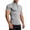Gray, variant on WIZUTIZ Mens Shirts Quarter Zip Short Sleeve Gym Workout Performance Moisture Wicking Athletic Quick Dry Compression Shirt Men