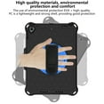 thumbnail image 3 of iPad 10.2 inch Case 2020/2019, iPad 8th / 7th Generation Case, 10.5" iPad Pro / iPad Air 3 Case, Dteck Heavy Duty Shockproof Case + Pencil Holder Rotating Kickstand Hand/Shoulder Strap, Black+Blue, 3 of 6