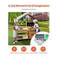thumbnail image 5 of Mud Kitchen for Kids, Outdoor Play Kitchen Set with Accessories, Toddler Grocery Store, Pretend Play Kitchen with Stoves, Sink & Planter Boxes, 5 of 6