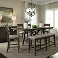thumbnail image 3 of Liberty Furniture Industies, INC Double Bridge Splat Back Counter Chair (RTA)-Set of 2 in Dark Chestnut, 3 of 9