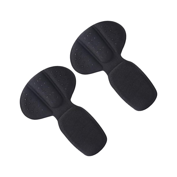 2 almohadillas para el talón fáciles de usar, plantillas para el talón, protectores para el pie. Negro