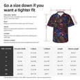 thumbnail image 6 of Lsque Colorful Shells pattern Hawaiian Shirt for Men, Unisex Summer Beach Casual Short Sleeve Button Down Shirts-X-Large, 6 of 9