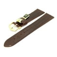 thumbnail image 5 of Hirsch Reptile Leather Watch Strap - Brown - M - 16mm - Gold Buckle, 5 of 9