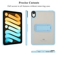 thumbnail image 3 of Shockproof Case for Apple iPad Mini 6th 7th Generation 8.3", Kickstand Slim Fit Rugged Bumper Lightweight Anti-Scratch Bumper Case Cover for iPad Mini 6 7 8.3 Inch 2021/2024,Blue, 3 of 7