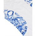 thumbnail image 6 of Girls White and Blue Floral Sleeveless Cotton Knee Length Casual Dress 6 Years, 6 of 6