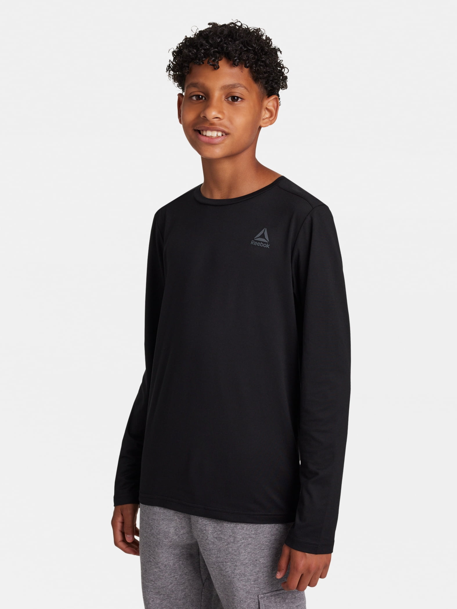 Reebok Boy's Legacy Performance Long Sleeve Core T-Shirt, Sizes 4-18