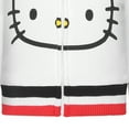 thumbnail image 5 of Hello Kitty Sanrio Girls Zip Up Hooded Sweatshirt for Infant, Toddler and Big Kids – Red/White, 5 of 6