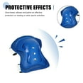 thumbnail image 5 of Unique Bargains Skate Knee Elbow Guard Support Protection Pad White Blue 6 in 1 set, 5 of 5