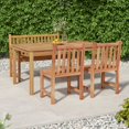 thumbnail image 1 of vidaXL 4 Piece Garden Dining Set Solid Wood Teak, 1 of 5