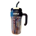thumbnail image 1 of Simple Large Capacity Handy Plastic Cup Girl Office Mug Black, 1 of 5