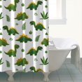 thumbnail image 4 of Green Dinosaurs Classic Ferns Shower Curtain 72"x84" ,Bathroom Decorative Shower Curtains Set with 12 Hooks,Modern Waterproof Washable Shower Curtain, 4 of 6
