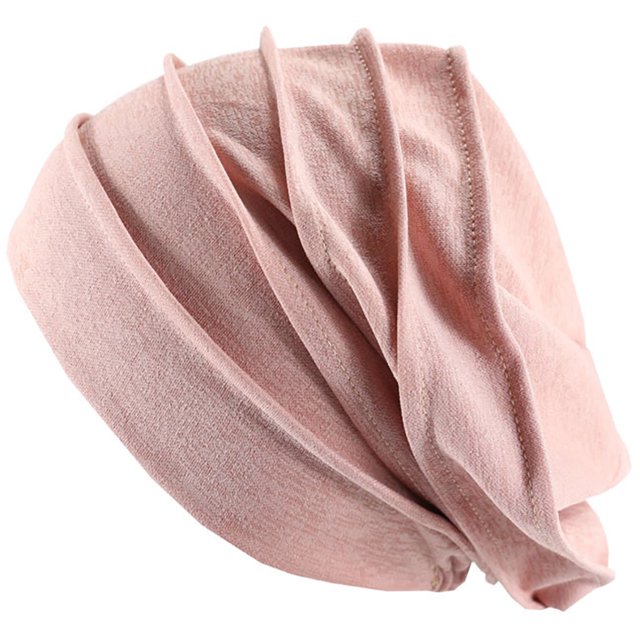 Bangcool Turban Head Wrap Fashion Unisex Ruffle Beanie Headwrap Hair Cover Wrap Sleep Hat