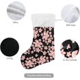 thumbnail image 3 of Coolnut 17.7 Inch Christmas Stockings, 2 PCS Beautiful Flowers Pattern Presonalized Large Stocking Sock for Family Holiday Xmas Party Decorations, 3 of 7