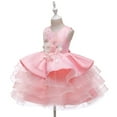 thumbnail image 3 of KAWELL Flower Girls Dress for Wedding Children's Embroidery Ruffle Party Easter Tutu Dress, 3 of 5
