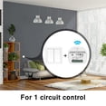 thumbnail image 4 of Alexazigbee3.0 Módulo De Relé De Interruptor De Obturador Inteligente Wifi De 2 Canales Interruptor De Atenuación De Luz Teléfono Electrodomésticos Temporizador Interruptor Blanco Cateissary HA016504-00, 4 of 7