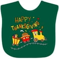 thumbnail image 3 of Inktastic Happy Thanksgiving Turkey Train with Food Boys or Girls Baby Bib, 3 of 4