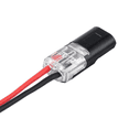 thumbnail image 2 of TFixol 30PCS D2 2-Pin 2-Way Locking Quick Connectors, Push-in Plug-in Wire-to-Wire LED Power Connectors with Pure Copper Conductors, Stripping-Free Piercing Design, 10A 300V Rated, Temp Resistant, 2 of 6