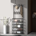 thumbnail image 1 of Yazoeia Coat and Shoe Rack Entryway, Coat Rack with Shoe Storage, Metal Standing Coat Rack with Shelf, Hall Tree with Shoe Storage, Coat Racks Free Standing for Clothes Shoe Hat Bag(60cm 5, 1 of 1