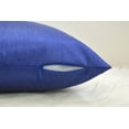 thumbnail image 4 of Aiking Home 12x18 Inches Faux Silk Square Throw Pillow Cover, Zipper Closure, Royal (Set of 2), 4 of 4