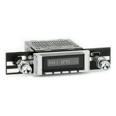 RetroRadio Compatible with 1964-66 Chevrolet C/K Series Truck Features Include Bluetooth, AUX, AM/FM LABC-M1-111-04P-74PC