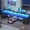 Black, variant on 94.5" Two Person Desk with 8 Drawers and Storage Shelves, Long Computer Desk with LED Lights for Home Office