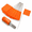 Fluorescent Orange-100 Pack, variant on Blue 100 Pack Marking Flags, Durable PVC Yard and Construction Safety Flags