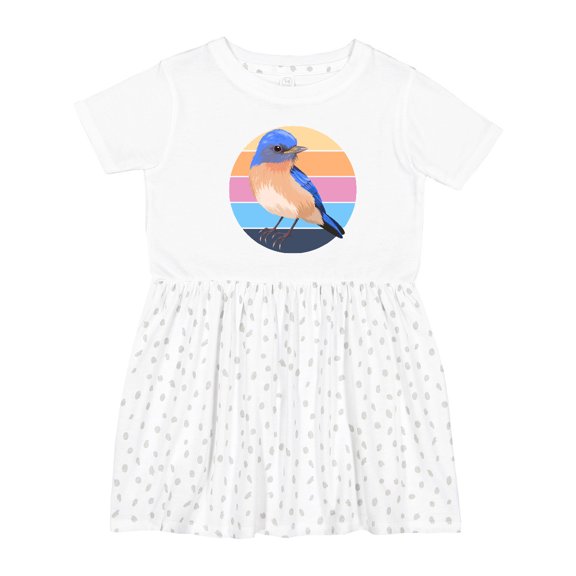 Inktastic Bluebird Bird Lover Birdwatcher Girls Toddler Dress