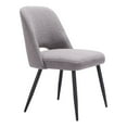 thumbnail image 5 of Teddy Dining Chair Gray Dining Chair, Modern Style, Shearling style fabric, Plywood, Indoor Dining, 5 of 14