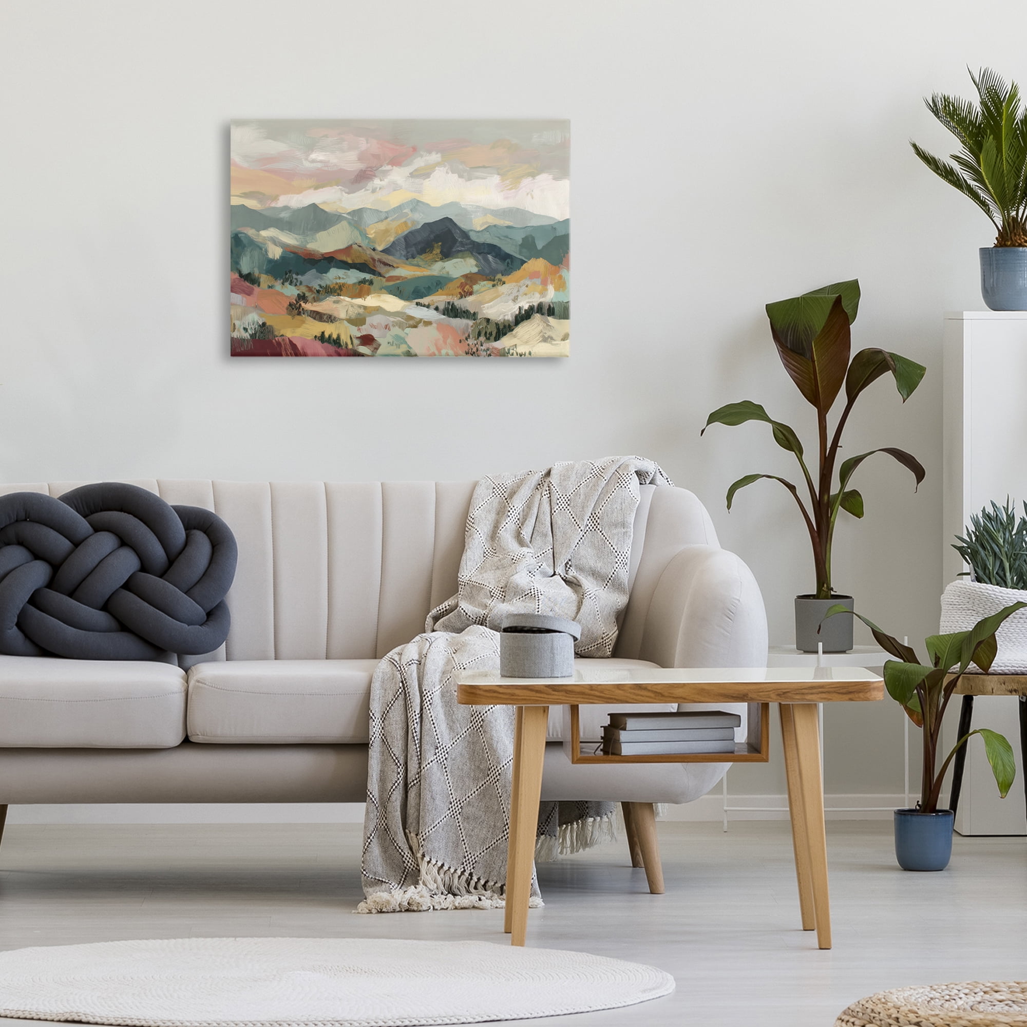 Stupell Industries Mountain Valley Vista Canvas Wall Art, design by Chromatic Storm Studio