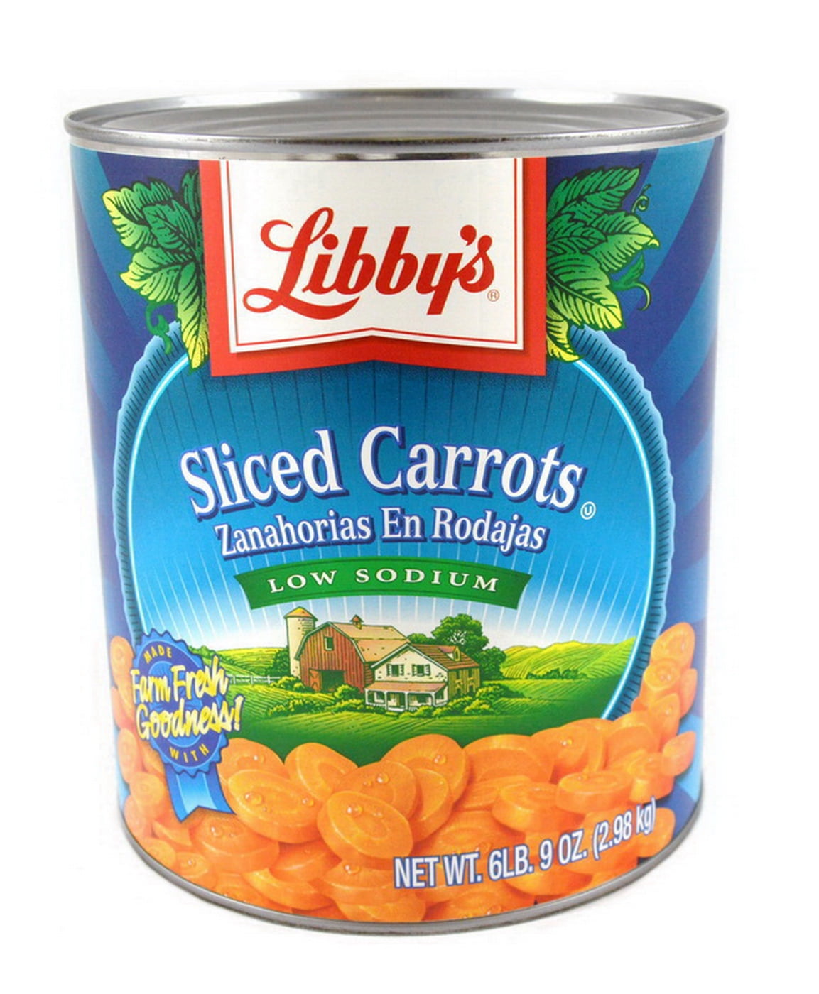 (Price/Case)Libby Carrots Sliced Medium Low Sodium 6105 Ounce