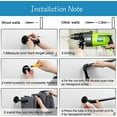 thumbnail image 3 of Yeyebest Black Industrial Adjustable Curtain Rod Set, 34”-58” [-] 34”-58”, 3 of 7