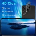 thumbnail image 2 of [3+3 Pack] Glass Screen Protector for Samsung Galaxy A54 with Camera Lens Protector, 3D Curved, 6.4 inch 2023 9H Tempered Glass for Galaxy A54 Glass Screen Protector, 2 of 6