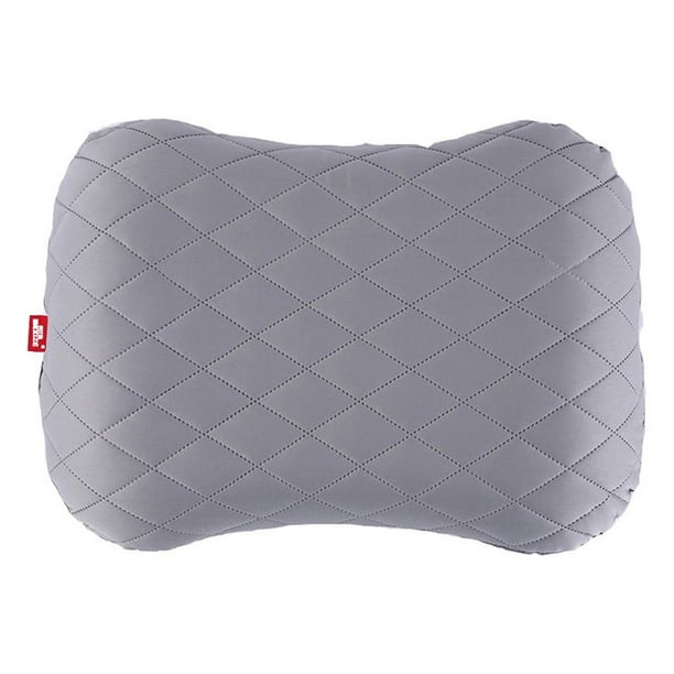 Greeniant Almohada plegable inflable ultraligera para viaje, Camping, dispositivo para siesta, almohadas de aire para el cuello, reposacabezas de avión carpas Gris Greeniant OD031984-02