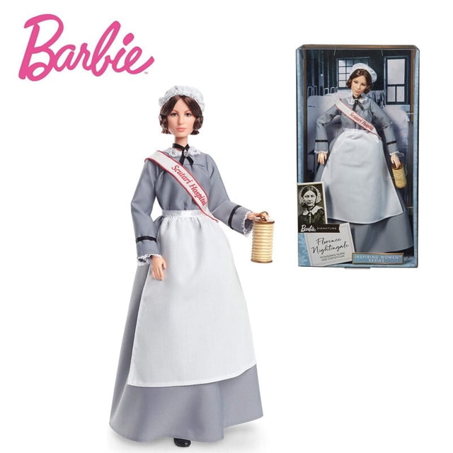 Barbie serie de mujeres inspiradoras Florence Nightingale muñeca coleccionable 12-In vistiendo uniforme de enfermera delantal gorra muñeca Anime regalo juguete xuanjing unisex