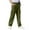 Army Green, variant on Boys Cargo Pants, Relaxed Fit Open Bottom Casual Drawstring School Pants Black Size 14-16
