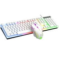thumbnail image 3 of Tsuinz Wired Gaming Keyboard and Mouse Combo with Led Light for PC Laptop Xbox 1 PS4, White, 3 of 16