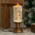 thumbnail image 1 of Fiudx Velas Navideñas, Caja de Música Brillante, Decoración Navideña de Cristal, Elegante Diseño de Candelabro, Decoración Navideña para Oficina o Hogar, Ideal para Fiestas, Tamaño 23 X 8 Cm., 1 of 1