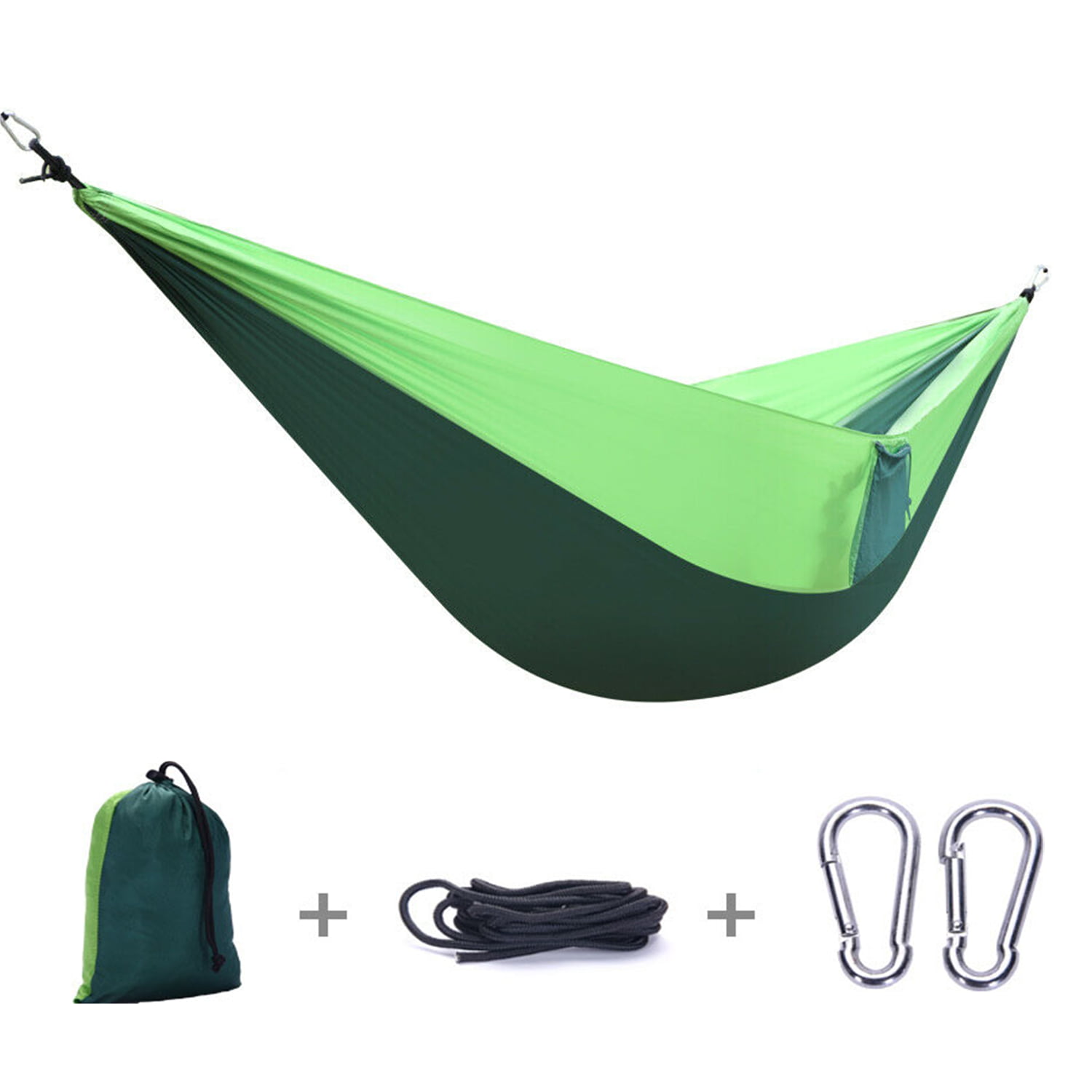 Beach Hiking Patio GOHIGH Camping Hammock Double & Single Portable Nylon Parachute Hammocks with Tree Straps Carabiners Gear for Indoor Outdoor Backpacking Travel Backyard 
