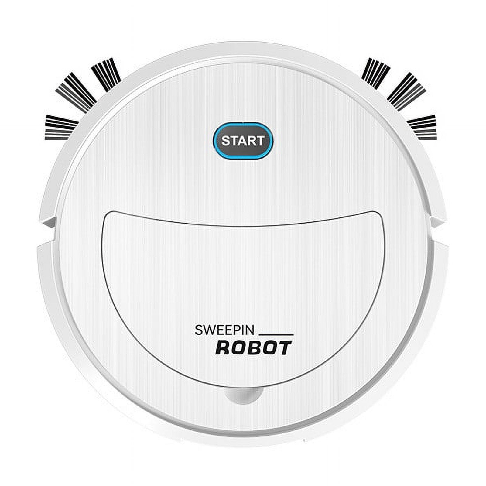 LACKUST Robot Pet Hair Vacuum,Sweeping Robot Household Wireless Rechargeable Vacuum Sweeping Mopping 3-in-1 Vacuum Cleaner,White