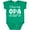 Kelly Green, variant on Inktastic I Love My Opa with Hearts Boys or Girls Baby Bodysuit