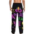 thumbnail image 7 of Salouo Mardi Gras with Flamingo Print Pajama Pants for Men, Lounge Pants Elastic Waistband Casual Men's sleepwear Loungewear Sleep Pajama Pant -Large, 7 of 7