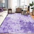thumbnail image 1 of RELEANY Washable Area Rugs 5'x7' Non-Slip Modern Abstract Soft for Living Room Entryway Bedroom Nursery, Print Pattern, Purple Gray Pink White, 1 of 9